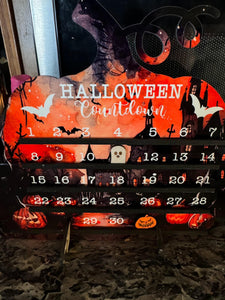 Halloween or Thanksgiving countdown board