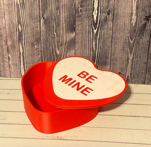 3D printed Be Mine conversation heart