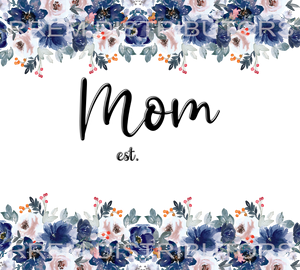 Blue watercolor Mom est. digital downloads
